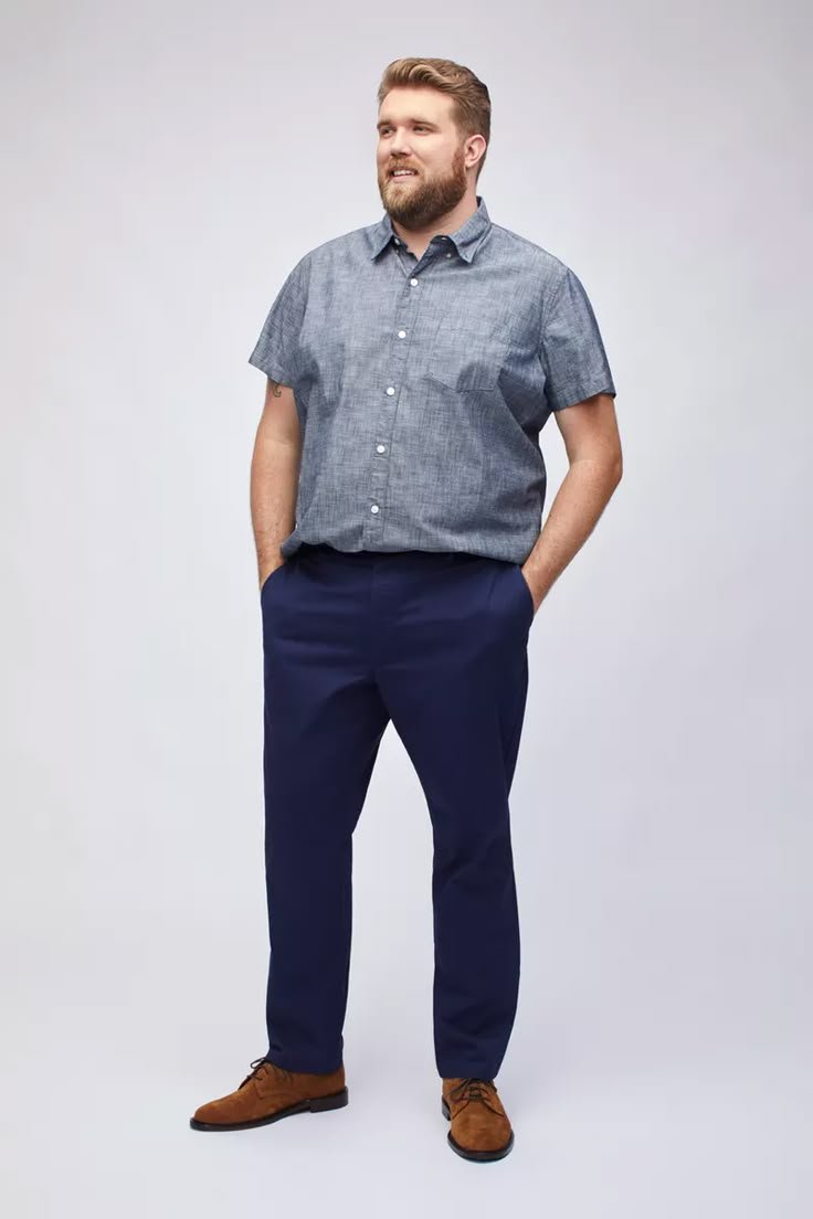 Stretch Washed Chino Pants _ Extended Sizes