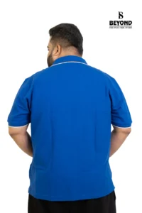Royal Blue Polo T-Shirt – Adventure Edition (Plus Size: 2XL– 8XL) - Image 4
