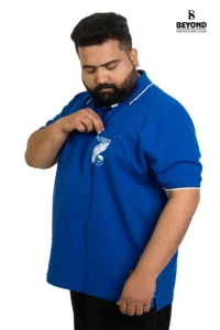 Royal Blue Polo T-Shirt – Adventure Edition (Plus Size: 2XL– 8XL) - Image 5