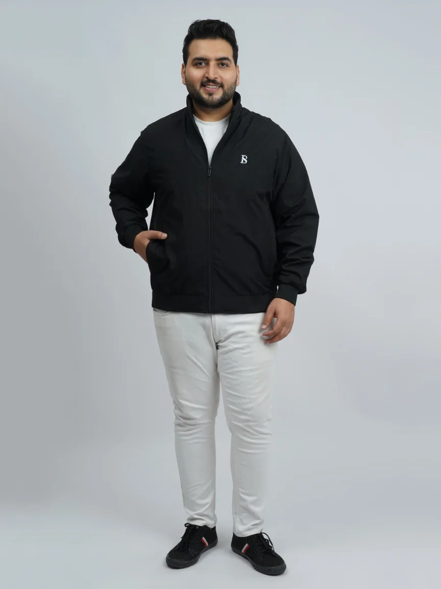 Urban Black Premium Plus-Size Jacket (2XL–7XL)