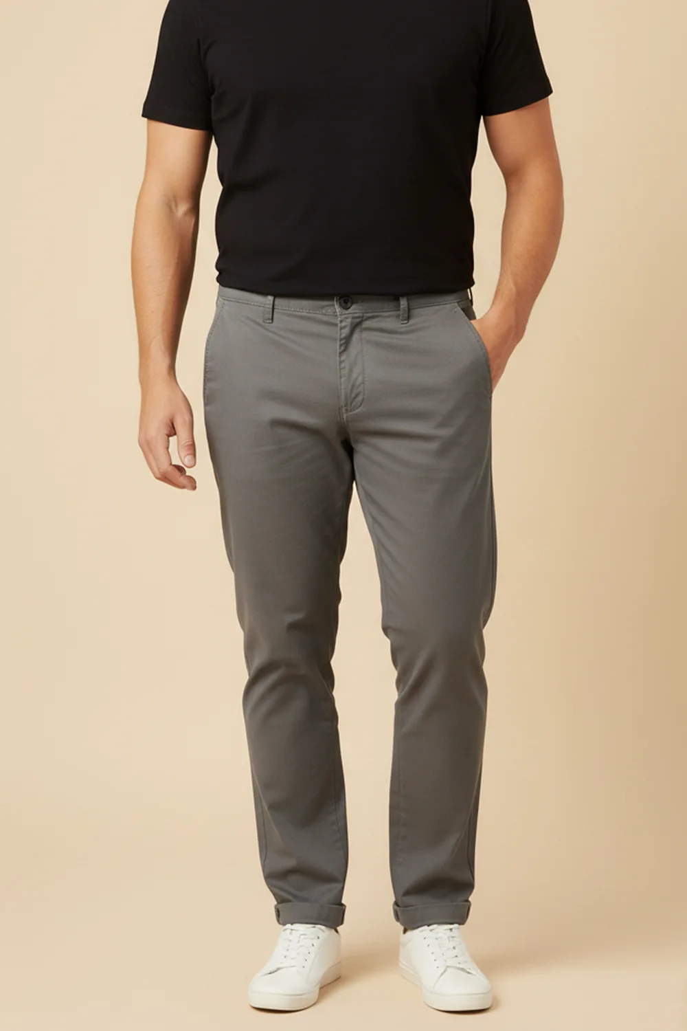 Urban Grey Luxe Stretch Trouser (2XL–7XL)