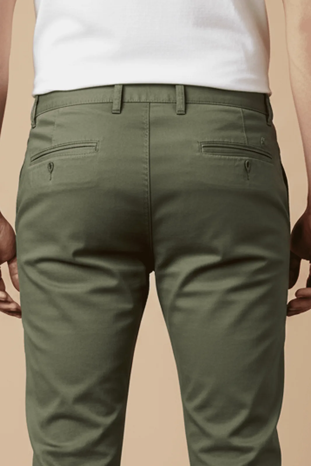 Beyond Olive Green Smart-Fit Stretch Trousers (Sizes 2XL – 8XL) alternate view