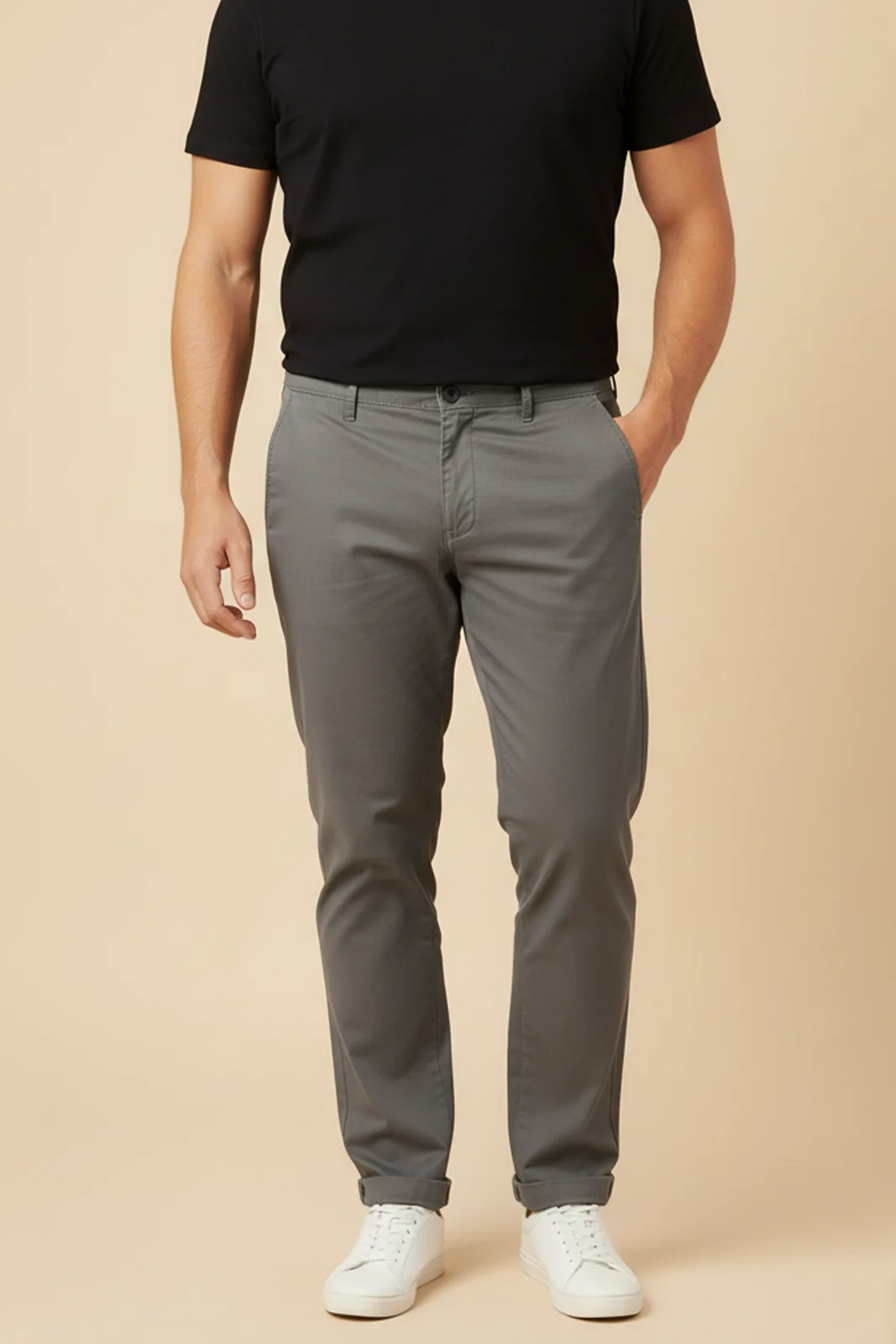 Urban Grey Luxe Stretch Trouser (2XL–7XL) alternate view