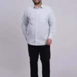 Men’s Premium Striped Cotton Shirt – Relaxed Fit (Plus Size 2XL–8XL)