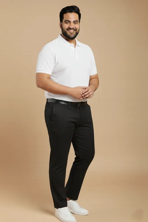 Classic Black Premium Stretch Trouser (2XL–7XL) alternate view