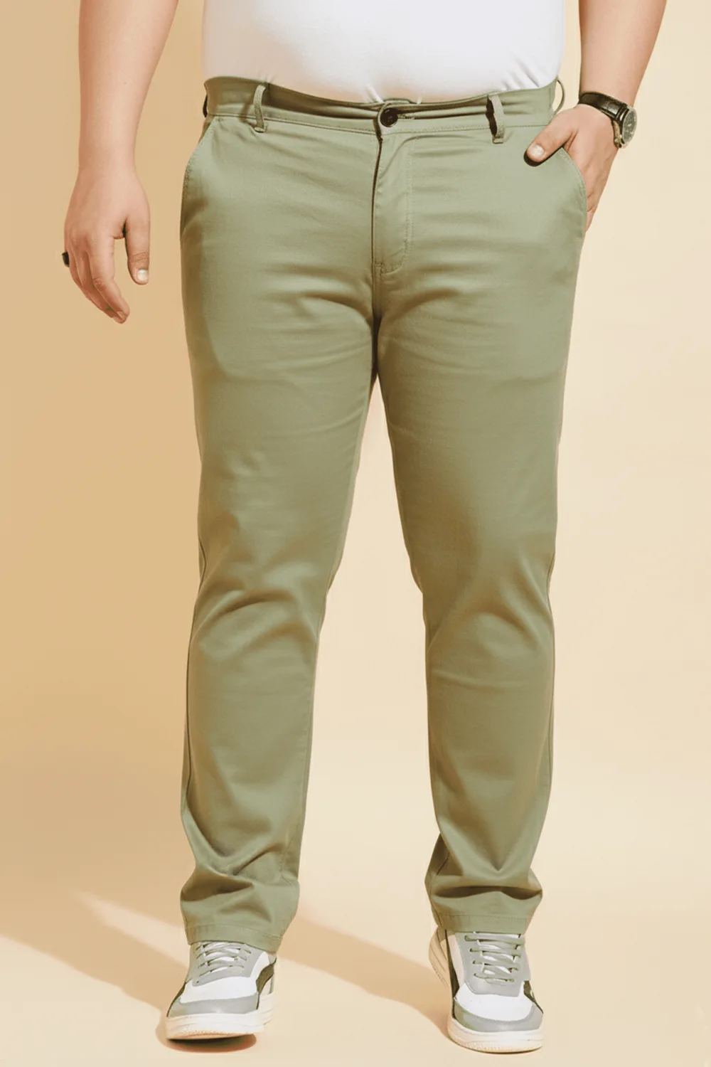 Urban Green Luxe Flex-Twill Trouser (2XL–7XL)