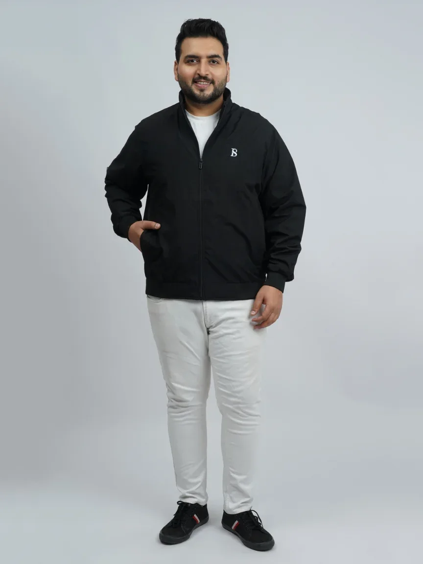 Urban Black Premium Plus-Size Jacket (2XL–7XL)