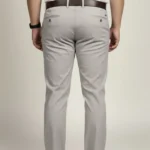 Platinum Grey Premium Stretch Trouser (3XL–7XL)
